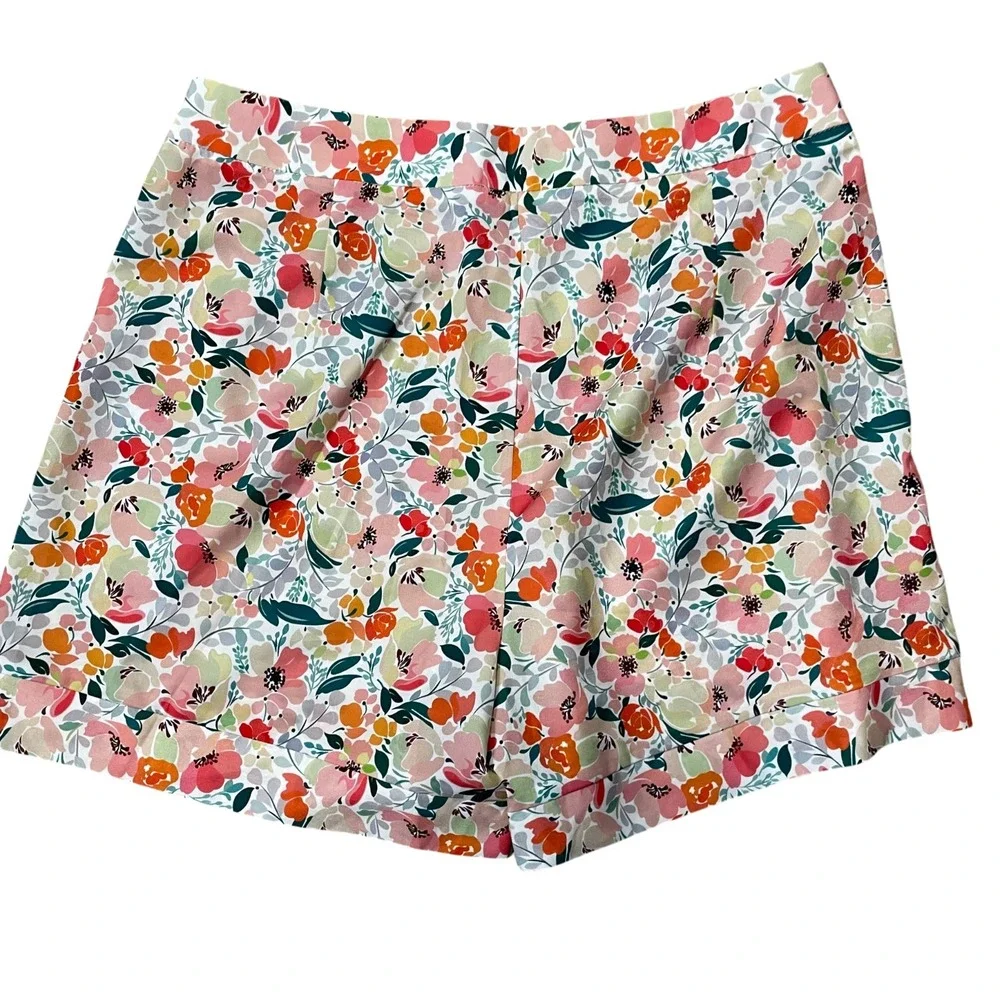Molly Bracken Medium‎ Floral Shorts Flat Front Summer